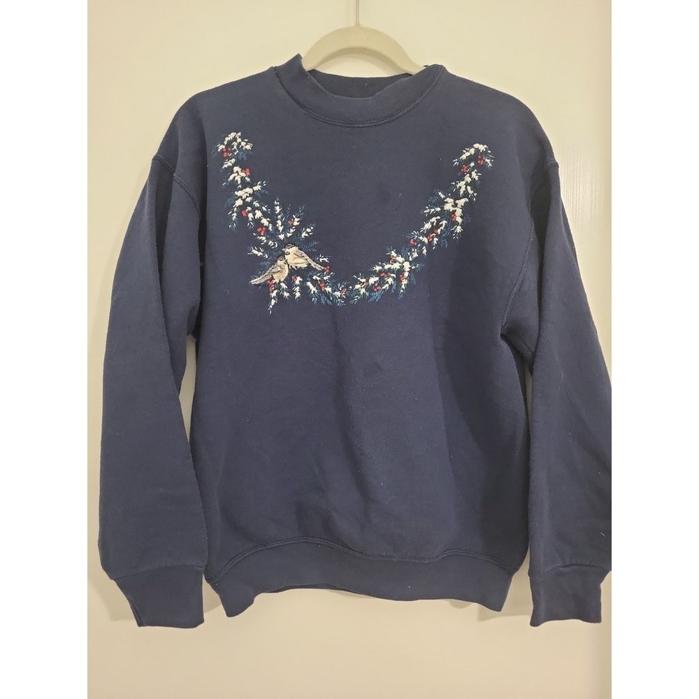 Vintage‎ Fruit of the Loom Embroidered Bird Sweatshirt